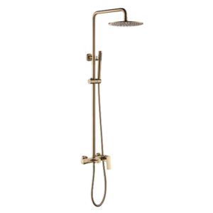 Brushed Gold Shower System with 3 way Diverter